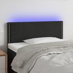 VIDAXL Tete de lit a LED Noir 80x5x78/88 cm Velours