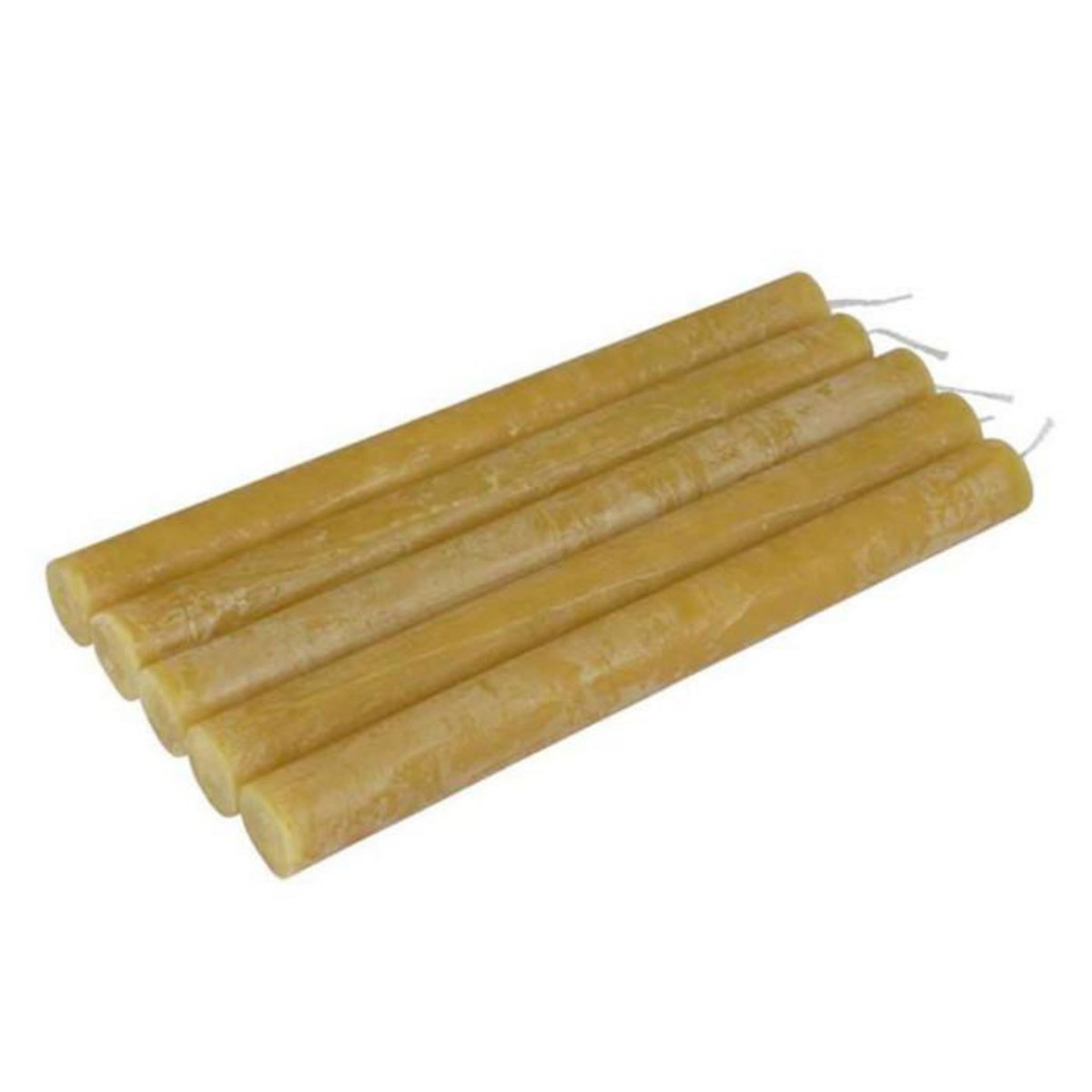 Paris Prix Lot de 5 Bougies Chandelier  Rustique  20cm Jaune