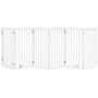 Voir la diapositive 3 : VIDAXL Barriere pour chiens et porte 6 panneaux blanc bois de peuplier
