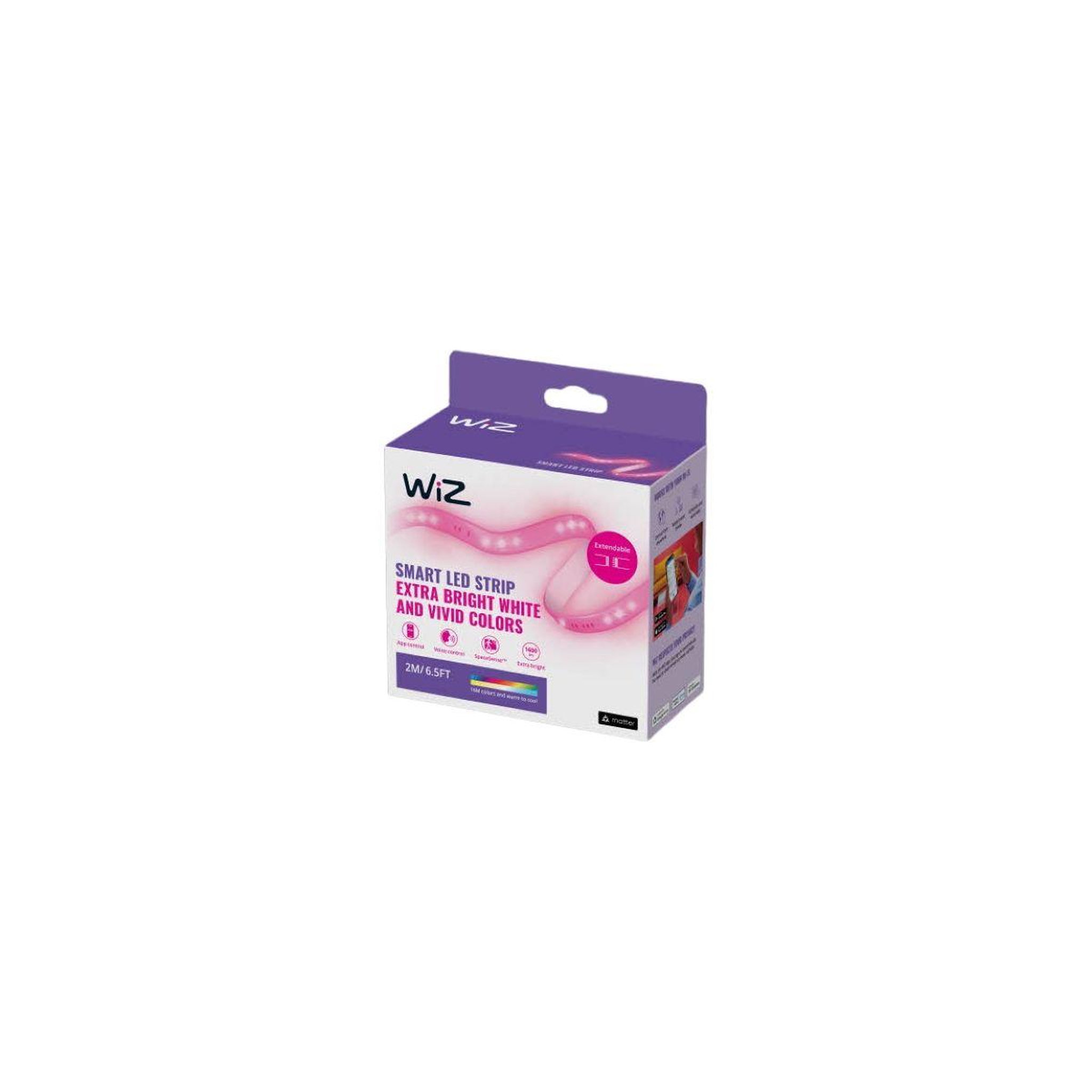 WIZ Bandeau LED RGB Couleur 2m Ultra lumineux 1600lm