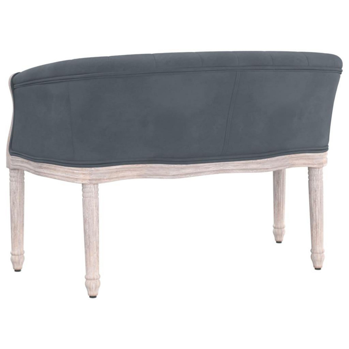 VIDAXL Banc Gris fonce 98x56x69 cm Velours