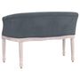 Voir la diapositive 5 : VIDAXL Banc Gris fonce 98x56x69 cm Velours