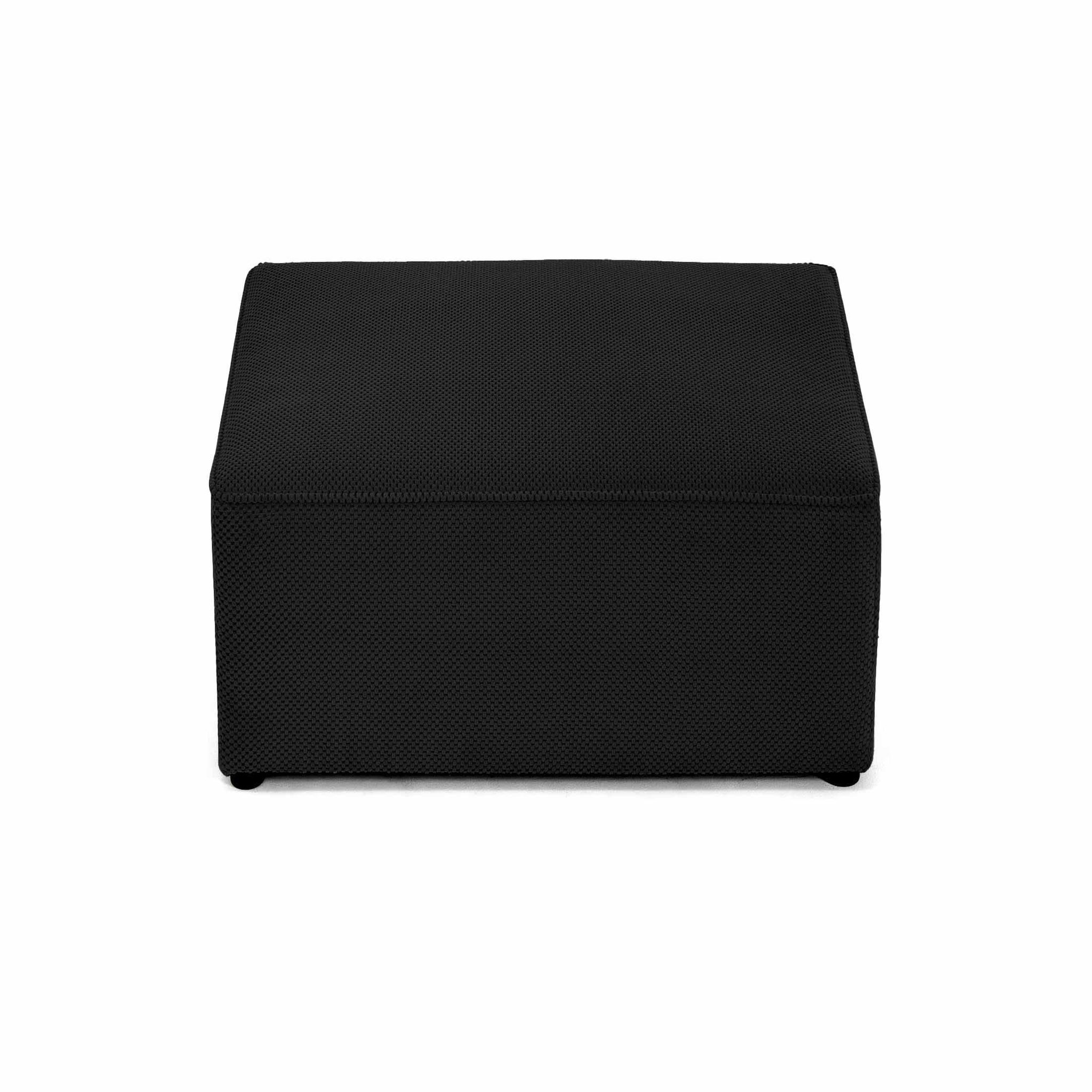 Voir la diapositive 1 : BEST MOBILIER Topaze - pouf - en velours texturé