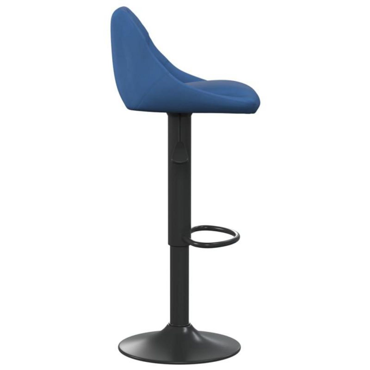 VIDAXL Tabourets de bar lot de 2 bleu velours