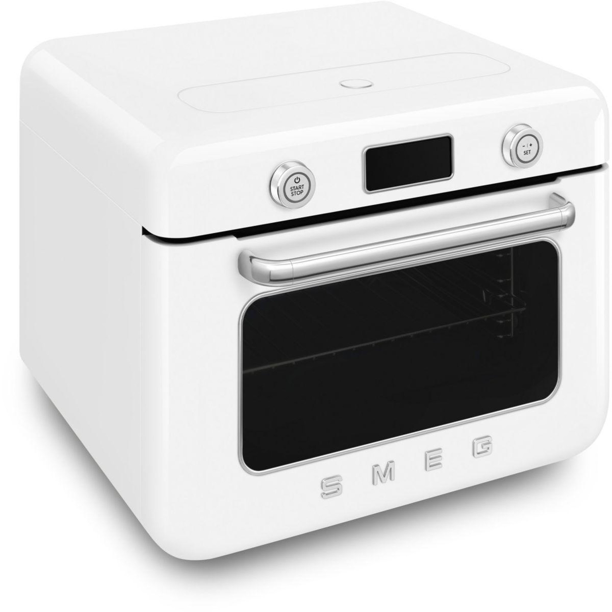 Voir la diapositive 3 : SMEG Mini four 30l 1800w blanc - COF01WHEU