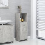 VIDAXL Armoire de salle de bain Gris beton 30x30x95 cm Bois ingenierie