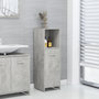 Voir la diapositive 1 : VIDAXL Armoire de salle de bain Gris beton 30x30x95 cm Bois ingenierie