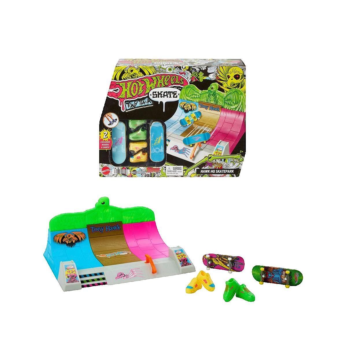 Hot Wheels Skatepark Hot Wheels Neon Bones Hawk HQ