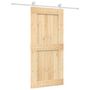 Voir la diapositive 2 : VIDAXL Porte coulissante et kit de quincaillerie 95x210 cm pin massif