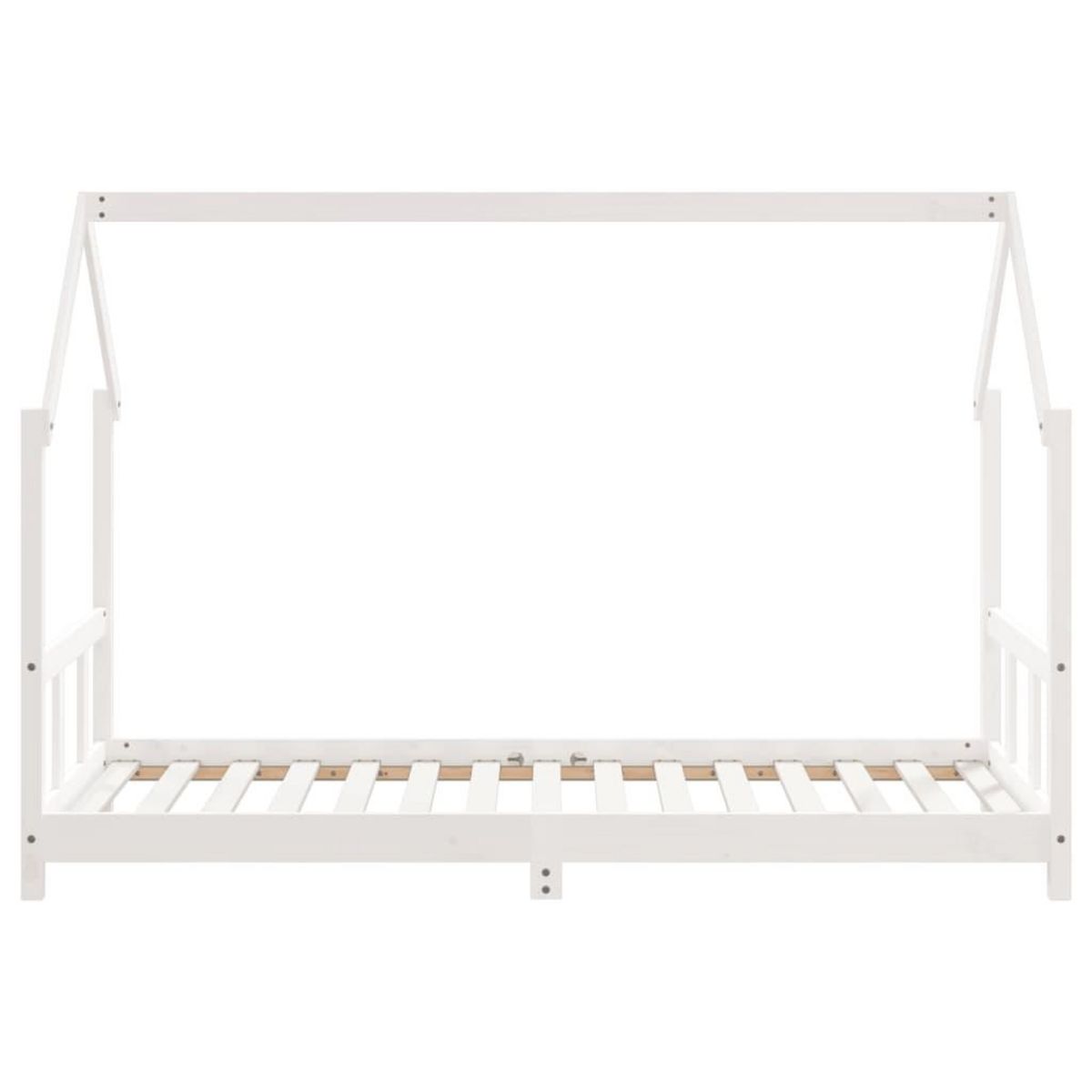 VIDAXL Cadre de lit pour enfants blanc 90x190 cm bois de pin massif