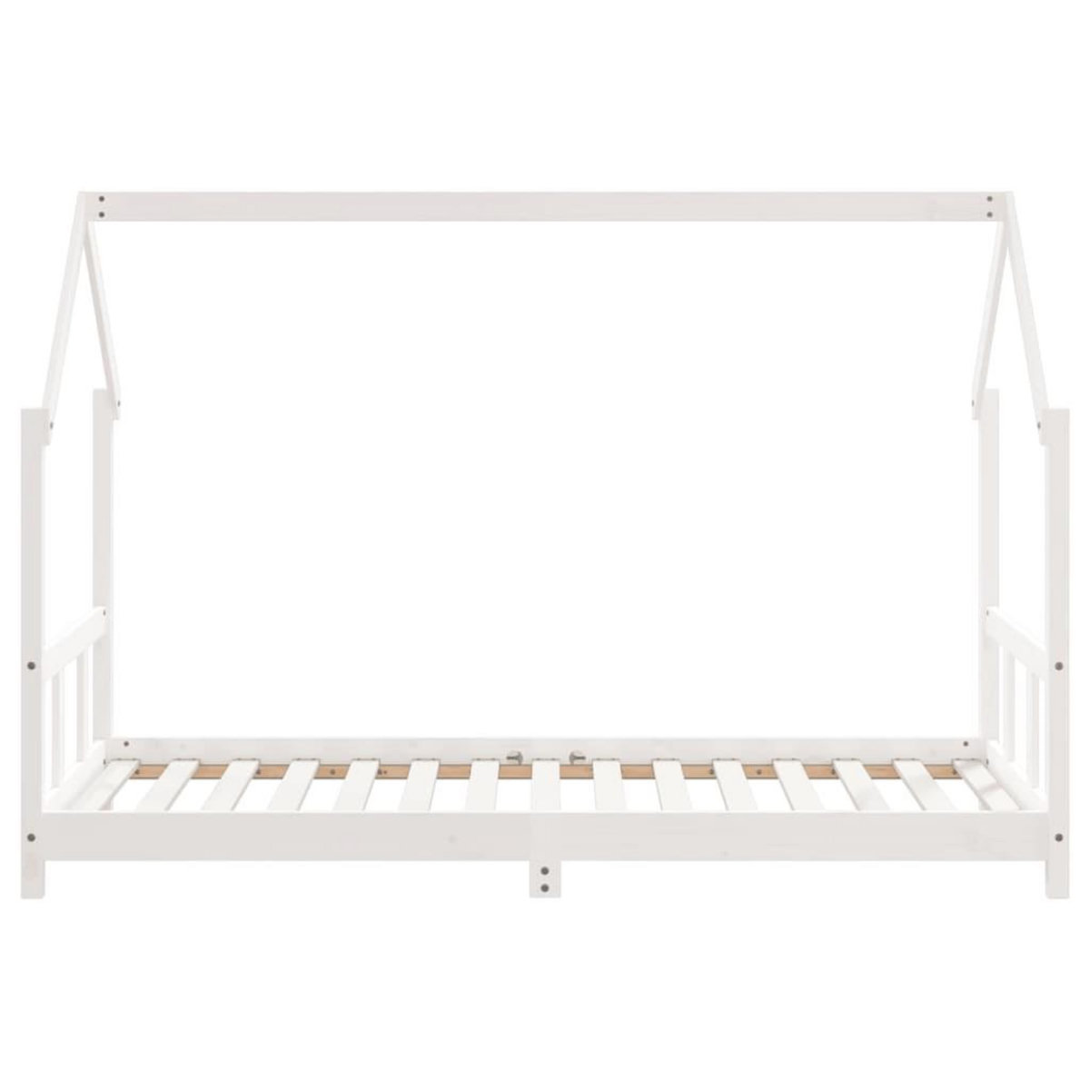VIDAXL Cadre de lit pour enfants blanc 90x190 cm bois de pin massif