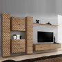 Voir la diapositive 1 : Paris Prix Ensemble Meuble TV  Switch Lamel VI  330cm Naturel