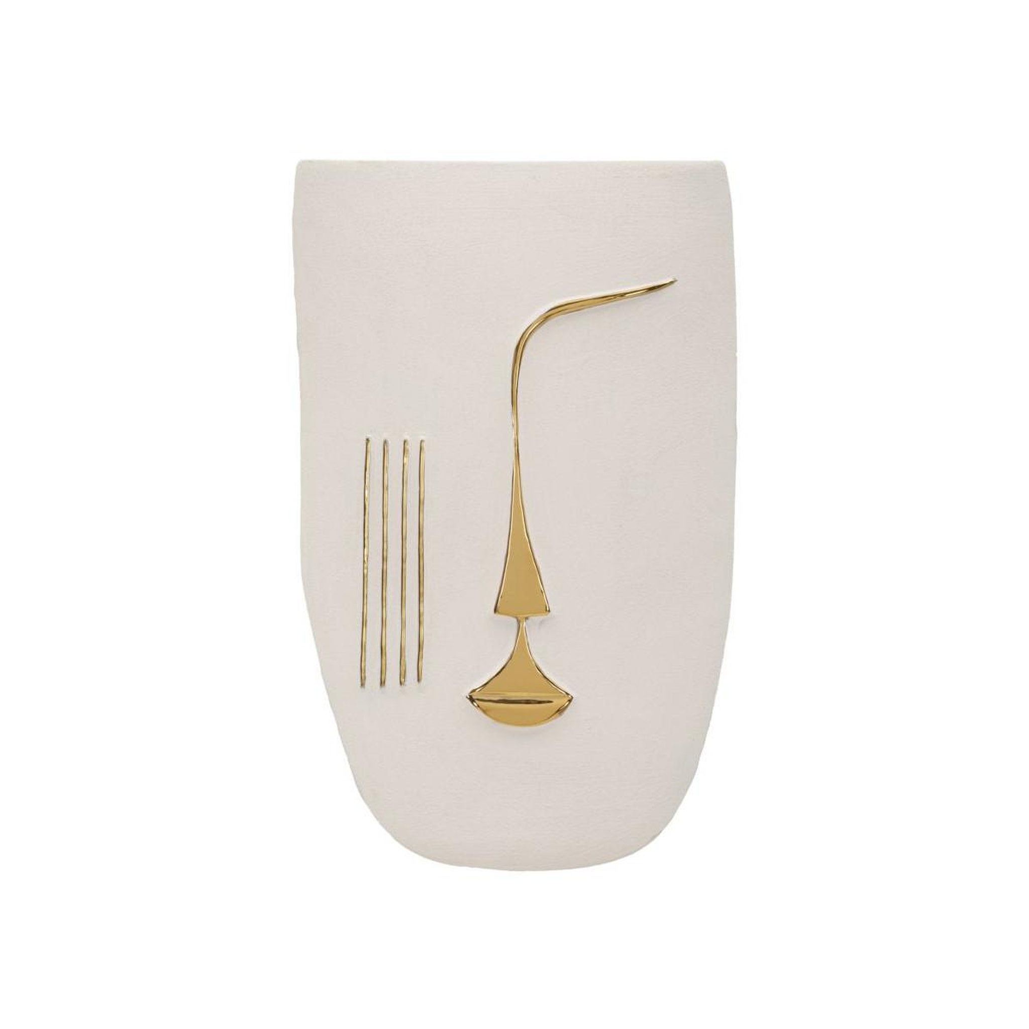 Paris Prix Déco murale en céramique  mumbasa  39cm blanc