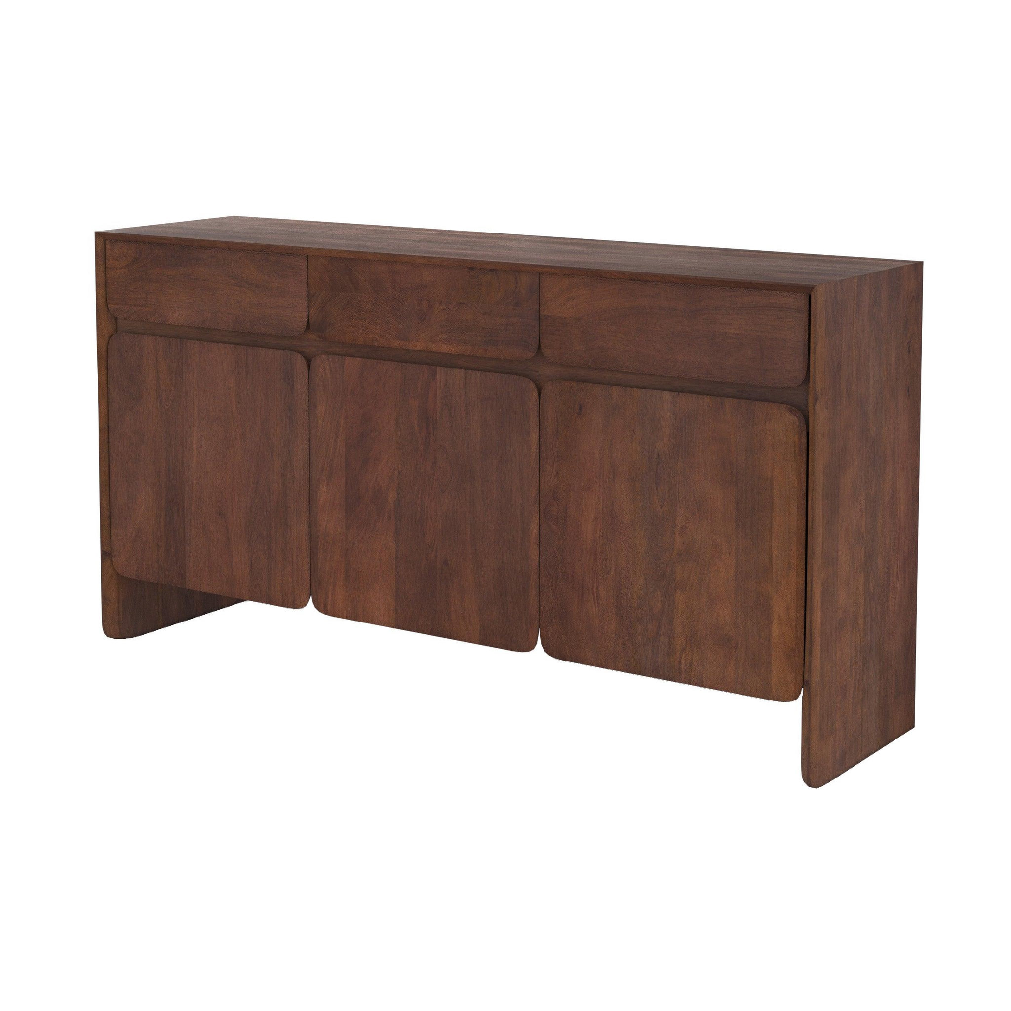 MAISON PAVANE Buffet en bois de manguier avec 3 portes et 3 tiroirs-achille