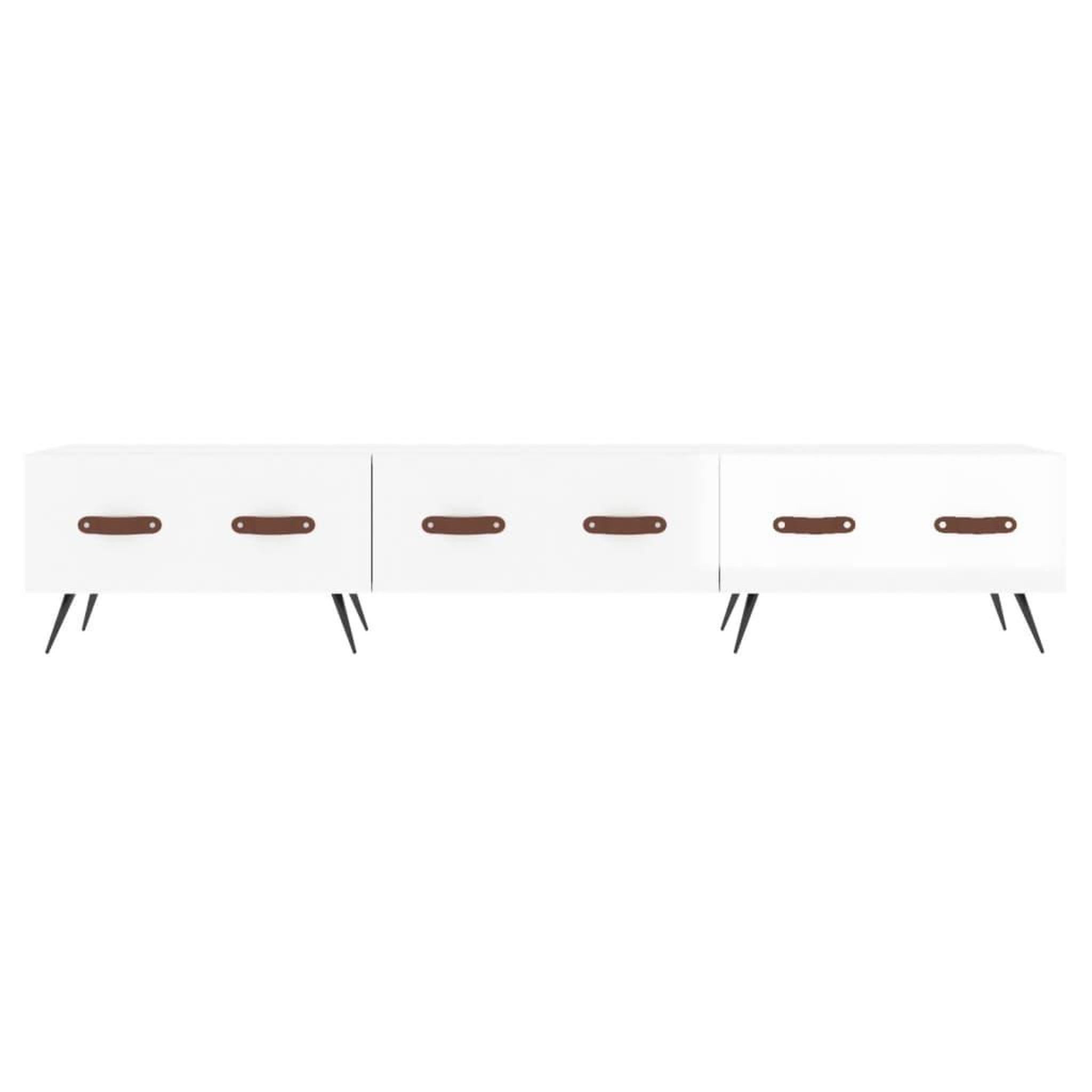 Voir la diapositive 5 : VIDAXL Meuble TV blanc brillant 150x36x30 cm bois d'ingenierie