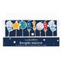 Voir la diapositive 1 : SCRAPCOOKING 8 bougies d'anniversaire espace et galaxie