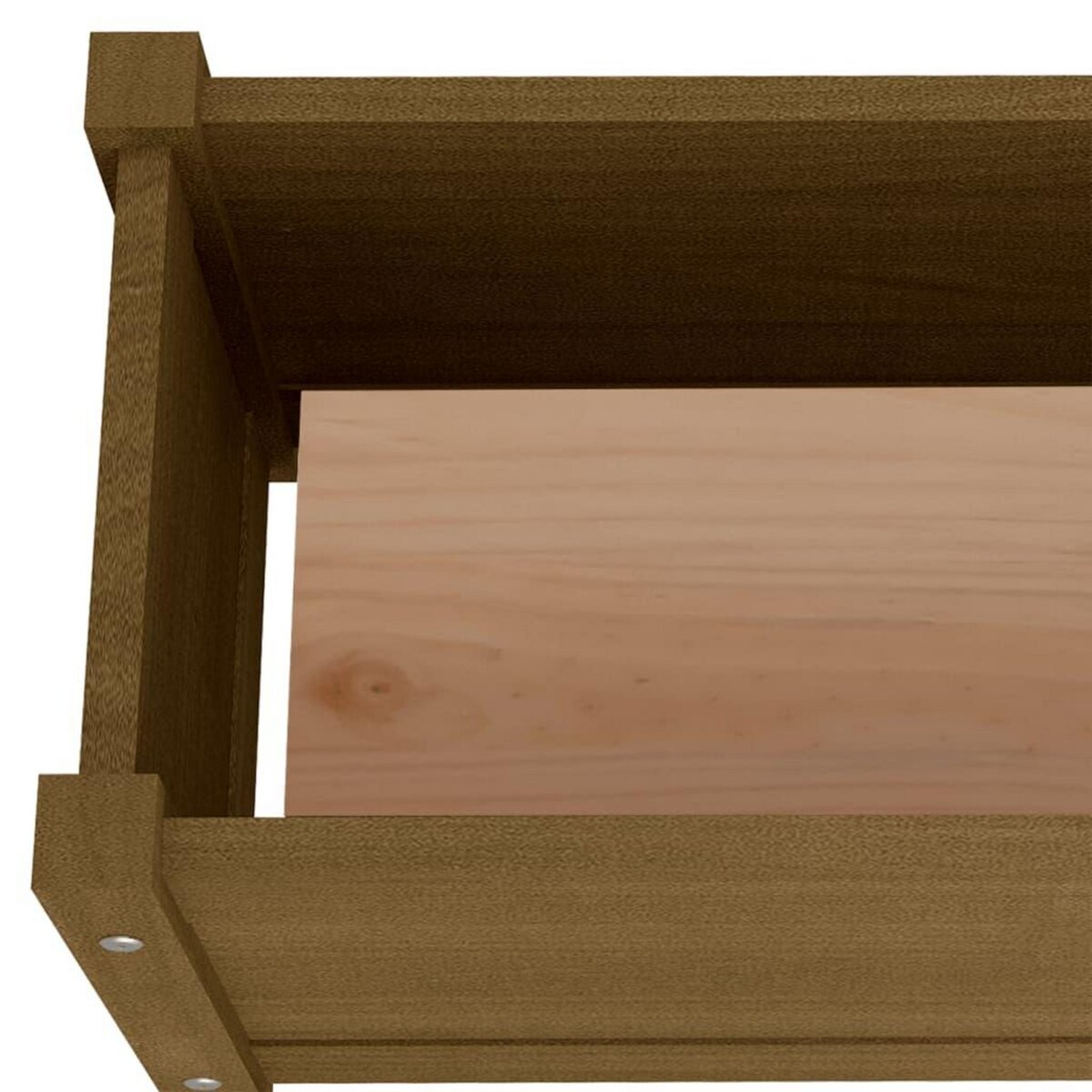 VIDAXL Jardiniere d'exterieur Marron miel 60x31x31 cm Bois de pin