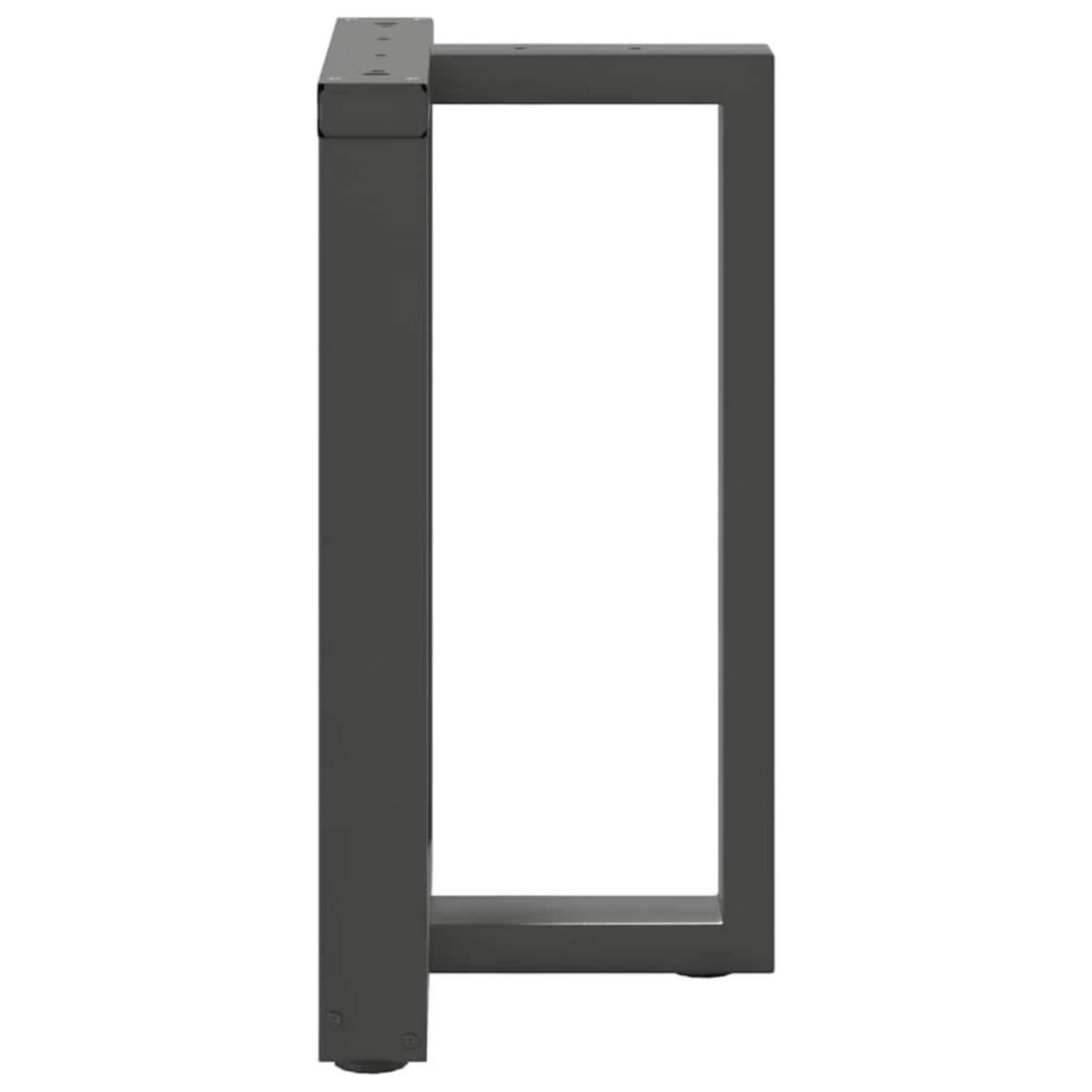 VIDAXL Pieds de table a manger forme de T 2 pcs 50x35x(72-73) cm acier