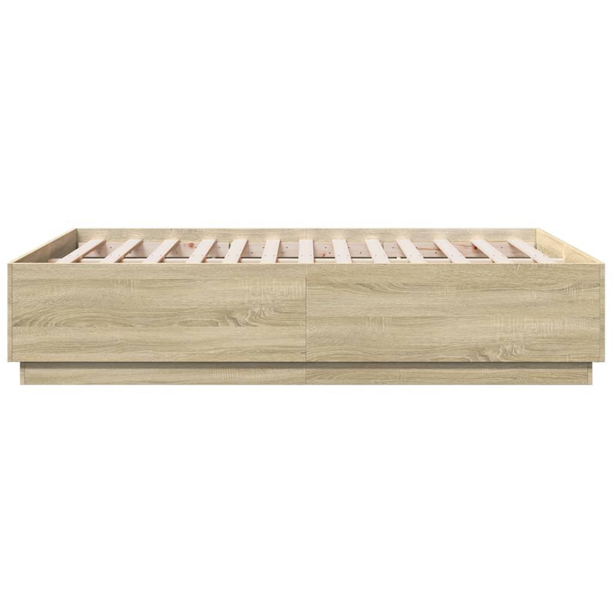 Voir la diapositive 5 : VIDAXL Cadre de lit sans matelas chene sonoma 120x190 cm