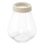 Voir la diapositive 1 : Paris Prix Vase Design en Verre  Cordage  25cm Transparent