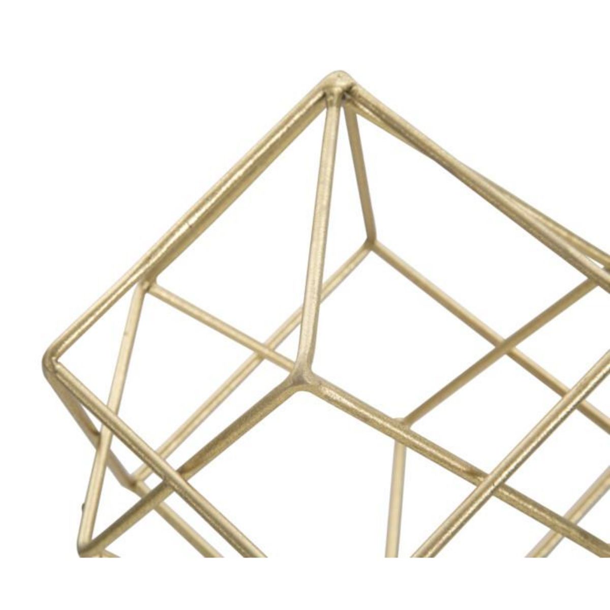 Paris Prix Objet Déco en Métal  Cube  41cm Or