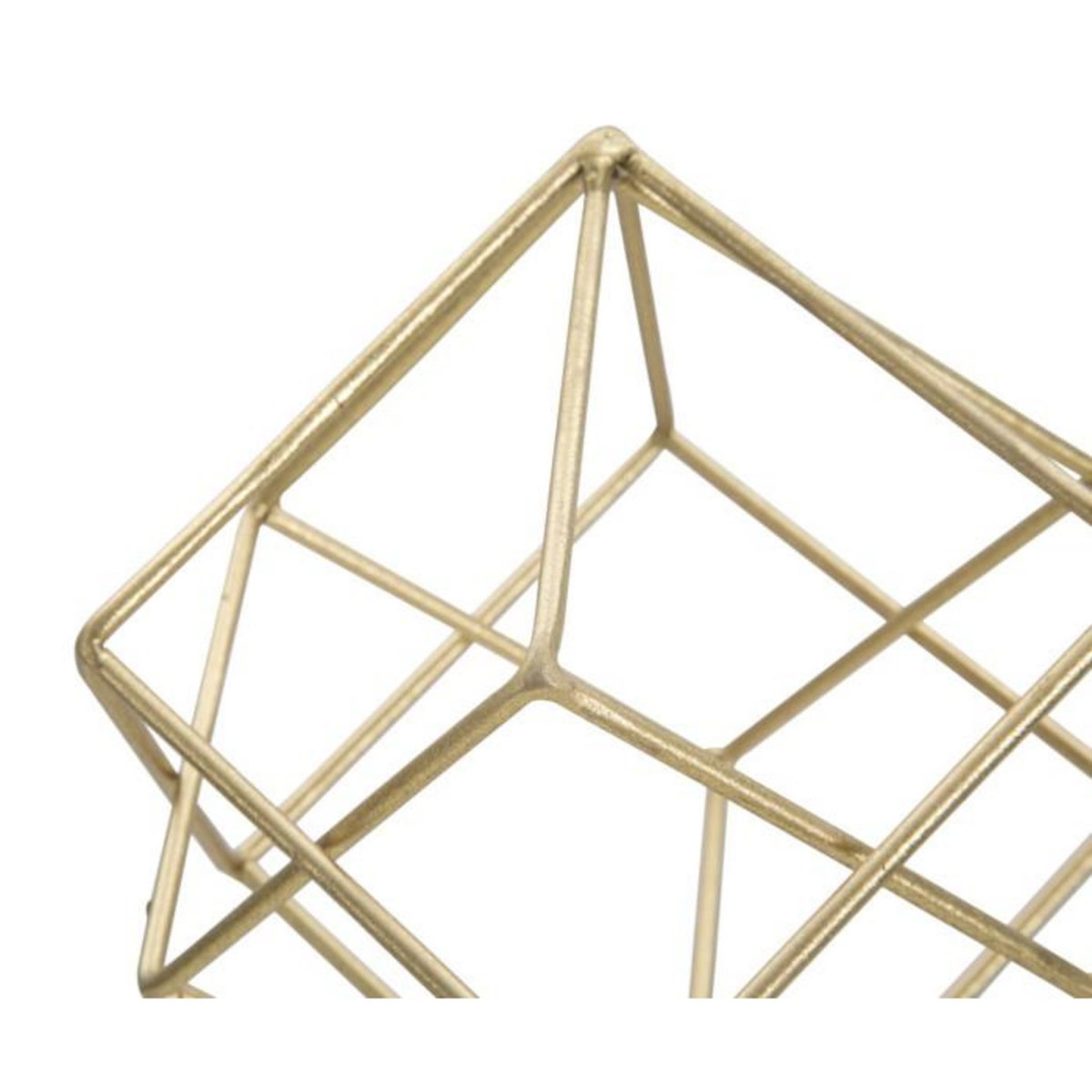 Paris Prix Objet Déco en Métal  Cube  41cm Or