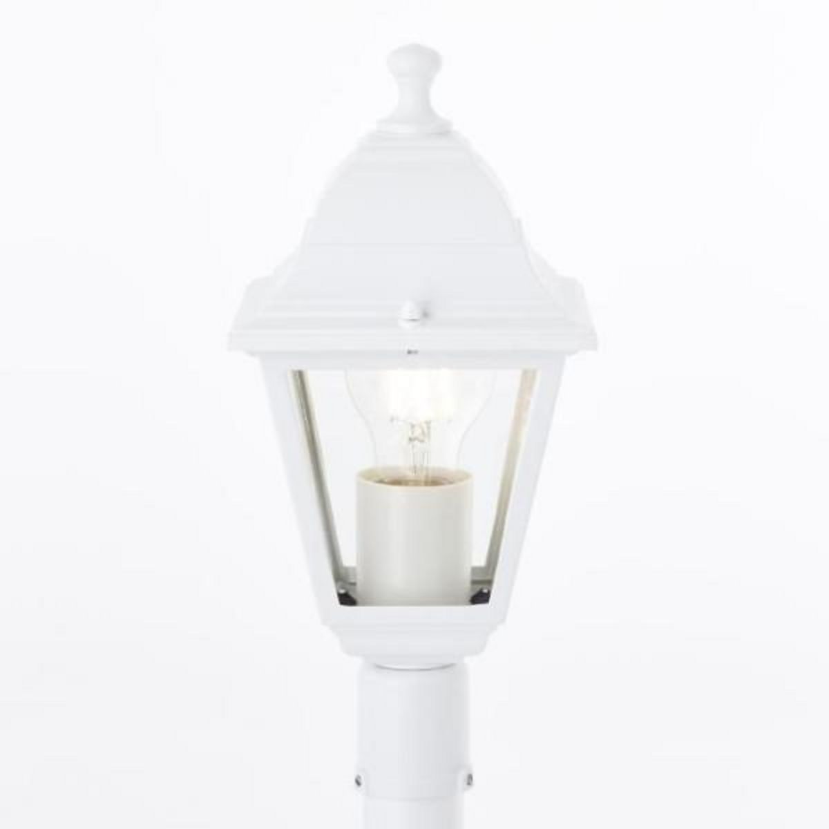 BRILLIANT Lampadaire extérieur - BRILLIANT - NISSIE - Blanc - Métal/Verre - 1xE27 60W - IP44