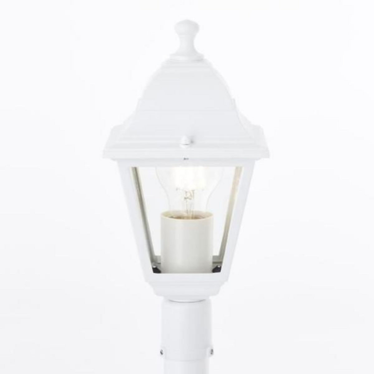 BRILLIANT Lampadaire extérieur - BRILLIANT - NISSIE - Blanc - Métal/Verre - 1xE27 60W - IP44