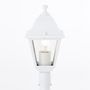 Voir la diapositive 5 : BRILLIANT Lampadaire extérieur - BRILLIANT - NISSIE - Blanc - Métal/Verre - 1xE27 60W - IP44