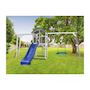 Voir la diapositive 3 : Axi House AXI Structure de jeu Beach Tower Gris Blanc cadre escalade balancoire Nid Summer et Toboggan Bleu