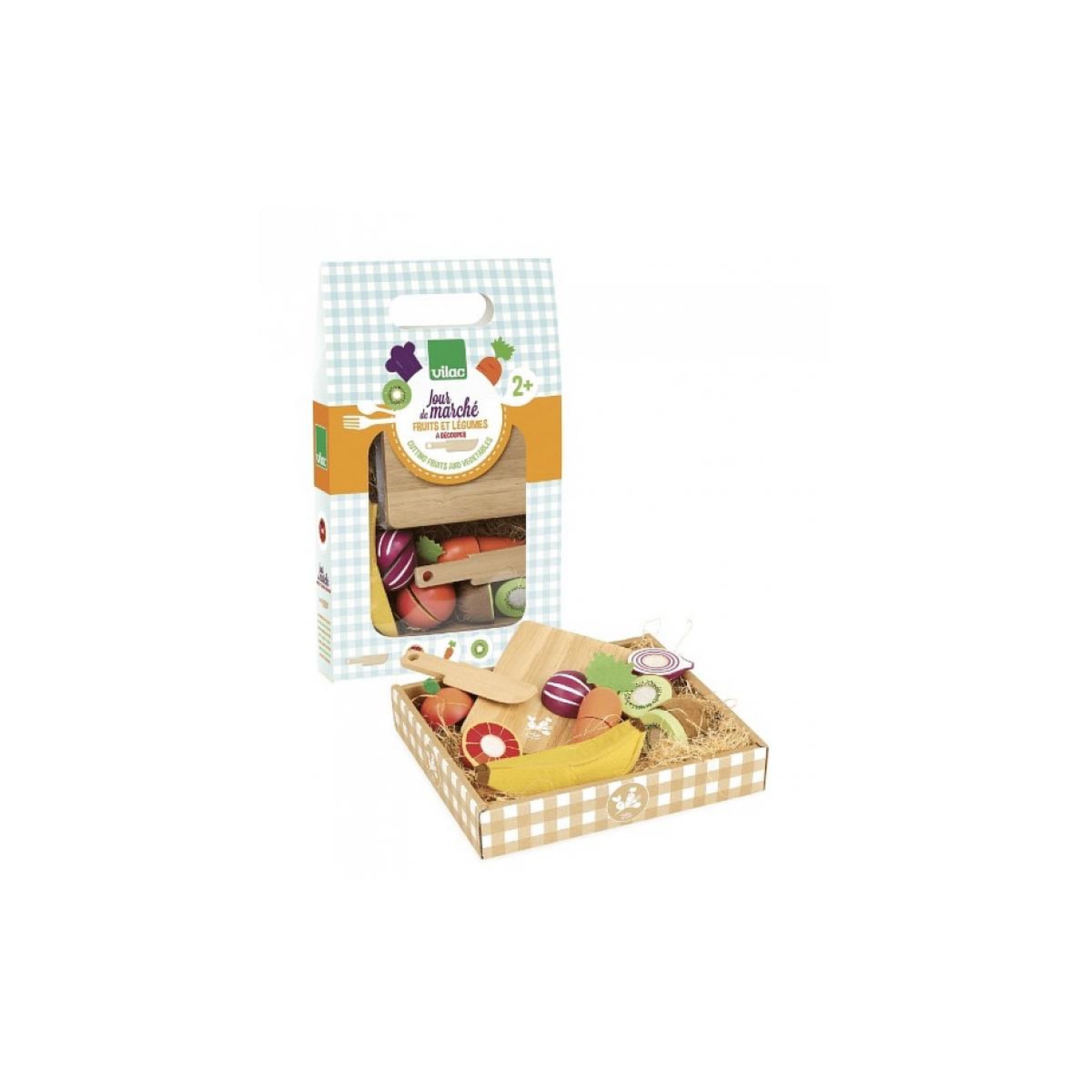 Vilac Jour de marche Fruits et legumes a decouper
