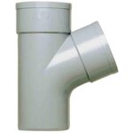 GIRPI Culotte d'évacuation à 67°30 mâle/femelle Ø 100 mm