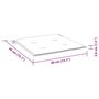 Voir la diapositive 6 : VIDAXL Coussins de chaise de jardin lot de 4 40x40x3 cm
