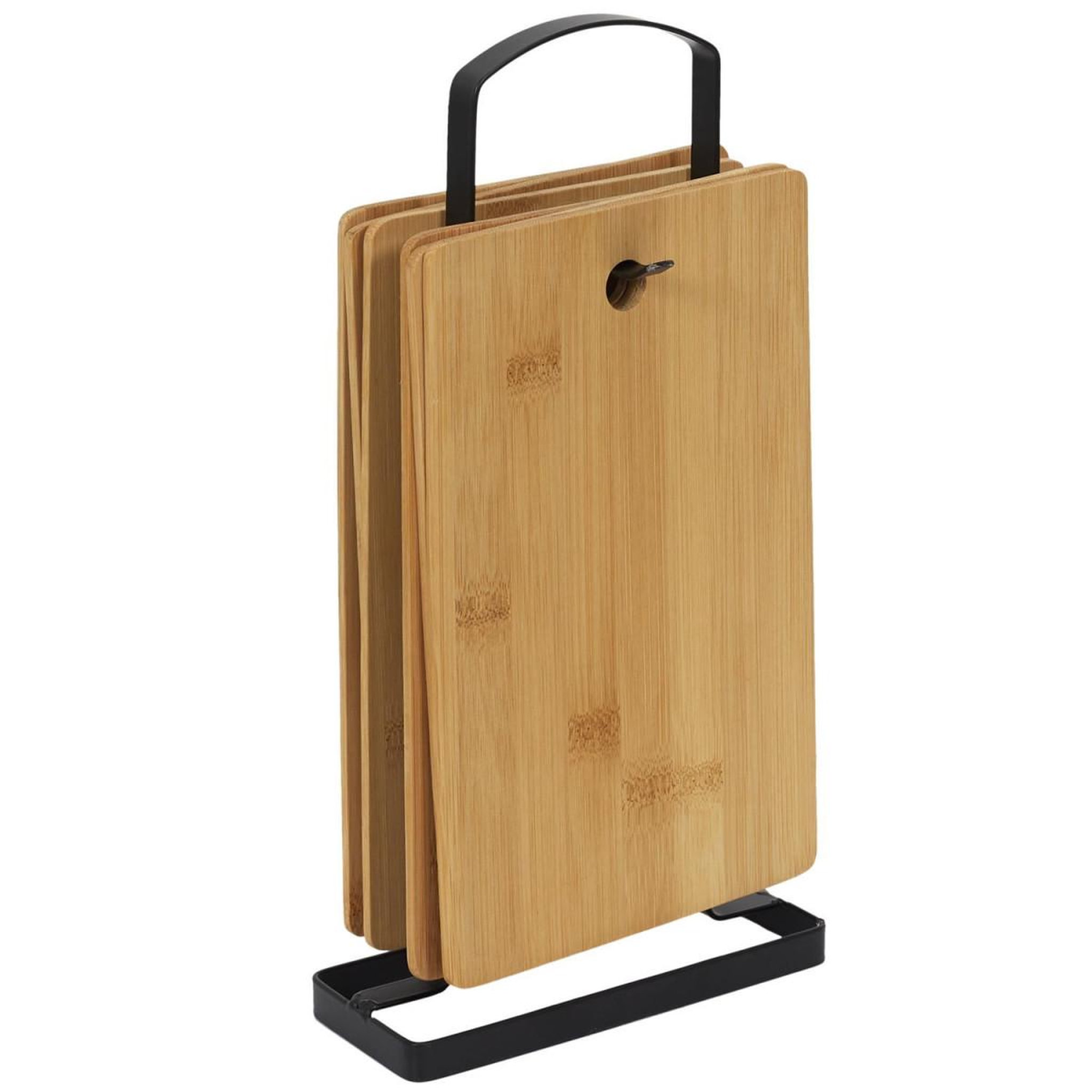Voir la diapositive 2 : COOK CONCEPT Lot de 6 Planches à Découper  Socle  29cm Naturel