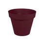 Voir la diapositive 1 : Eda Pot de fleur rond Toscane Ø 80 x H.66 cm - Rouge bourgogne - Eda