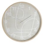 ATMOSPHERA Horloge Murale Abstraite  Greta  38cm Marron