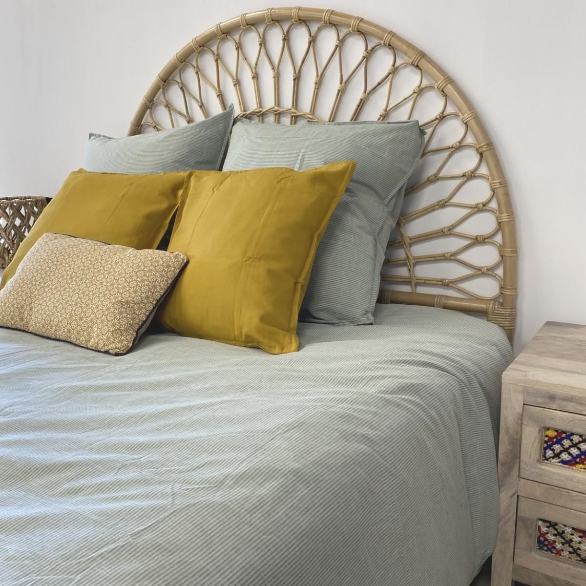 Rendez vous déco Tête de lit 140 cm en rotin - Bahia