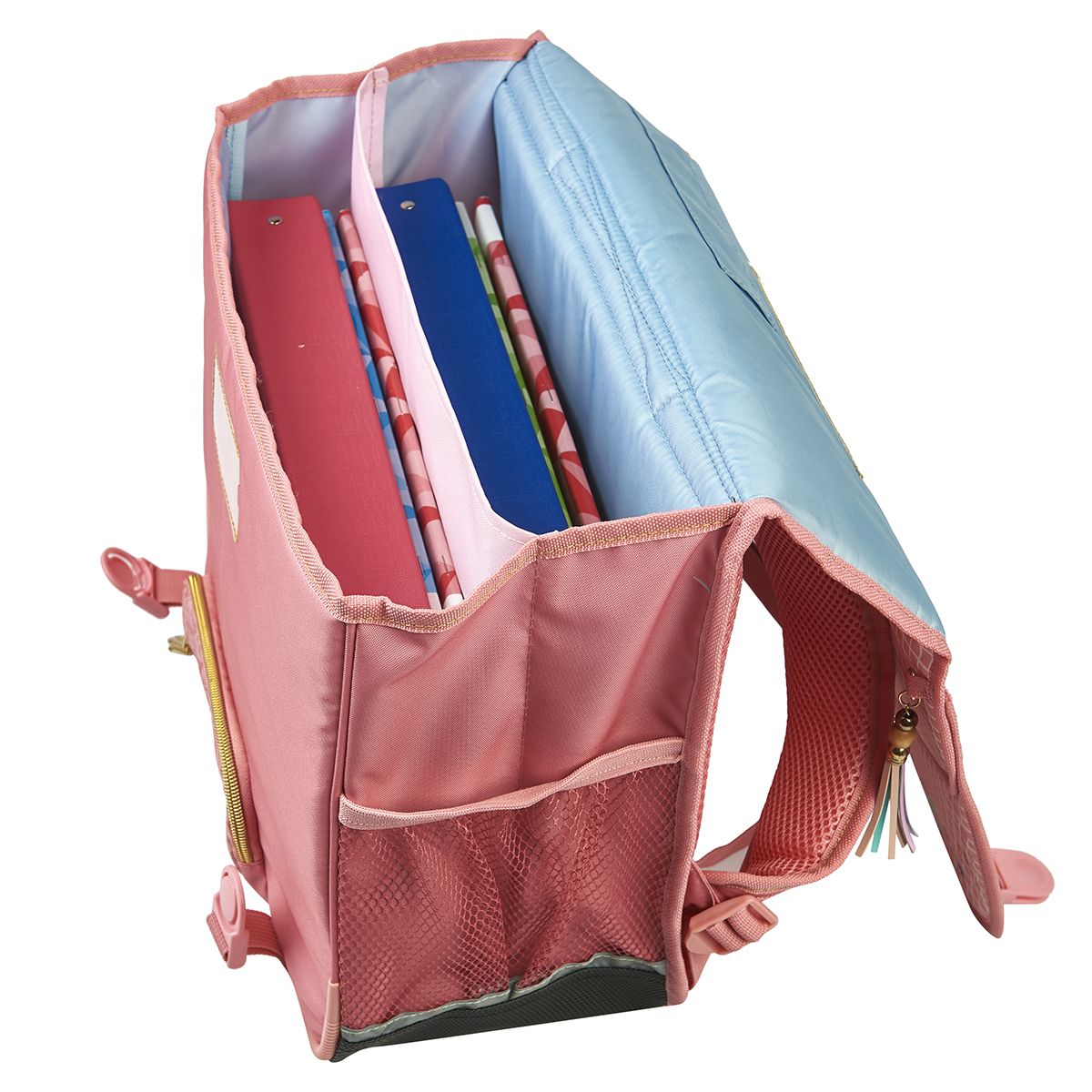 AUCHAN Cartable 38 cm CP/CE1/CE2 rose MY BESTIE avec leds