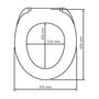 Voir la diapositive 4 : Wenko Abattant WC en MDF design bois chêne - Gris