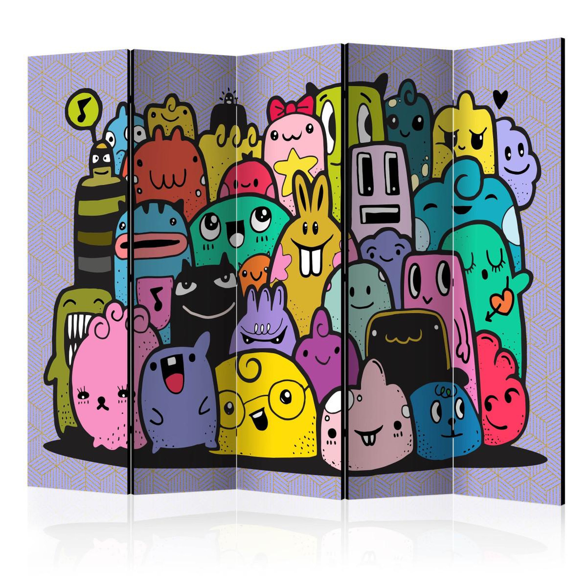 Paris Prix Paravent 5 Volets  Monsters From 3rd C Grade  172x225cm