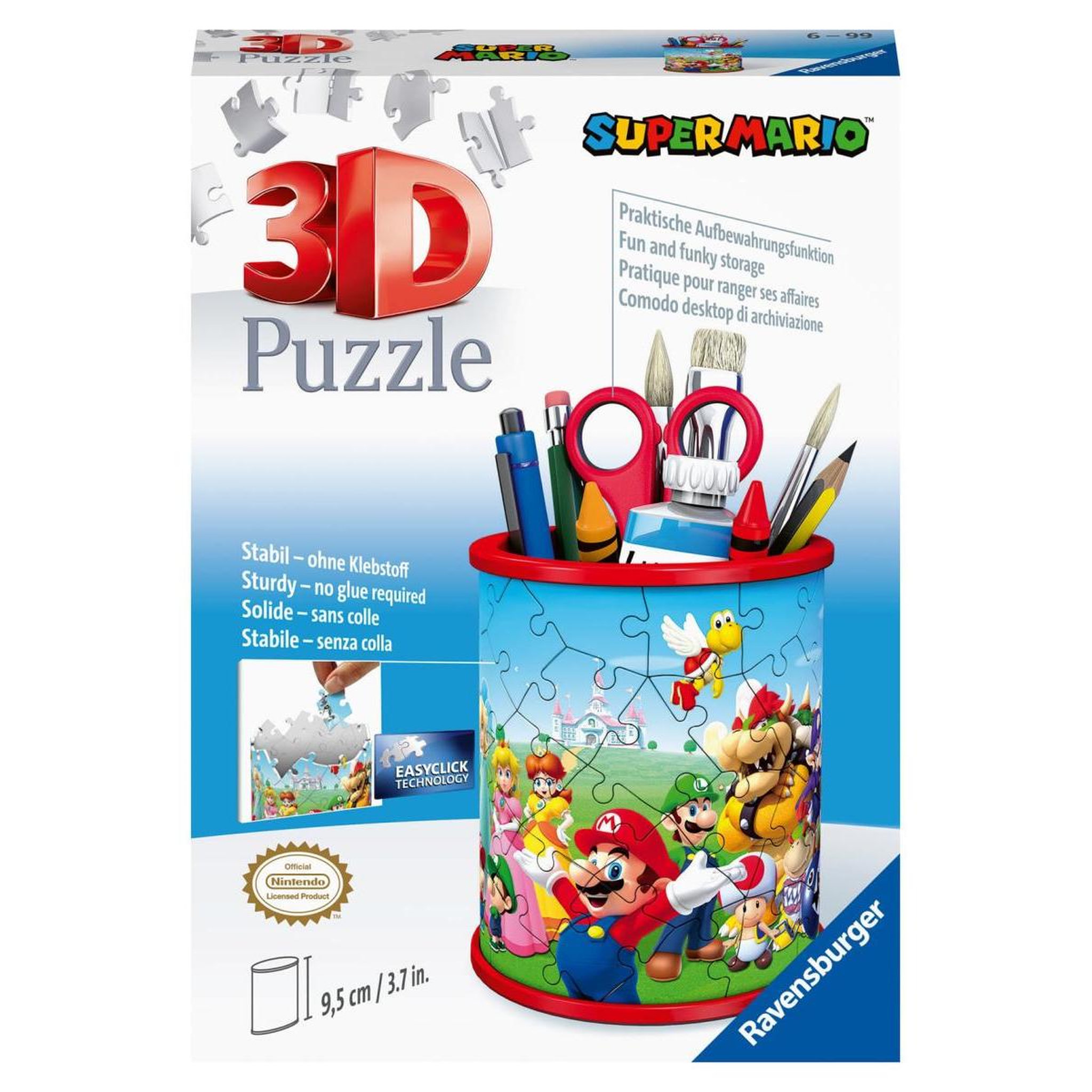 RAVENSBURGER Puzzle 3D Pot à crayons - Super Mario