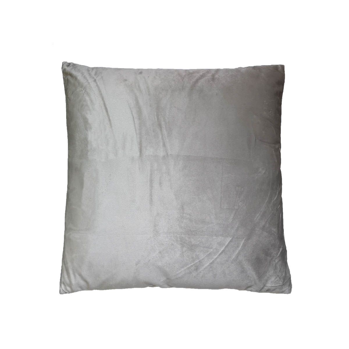 Coussin déco en velours uni déhoussable 