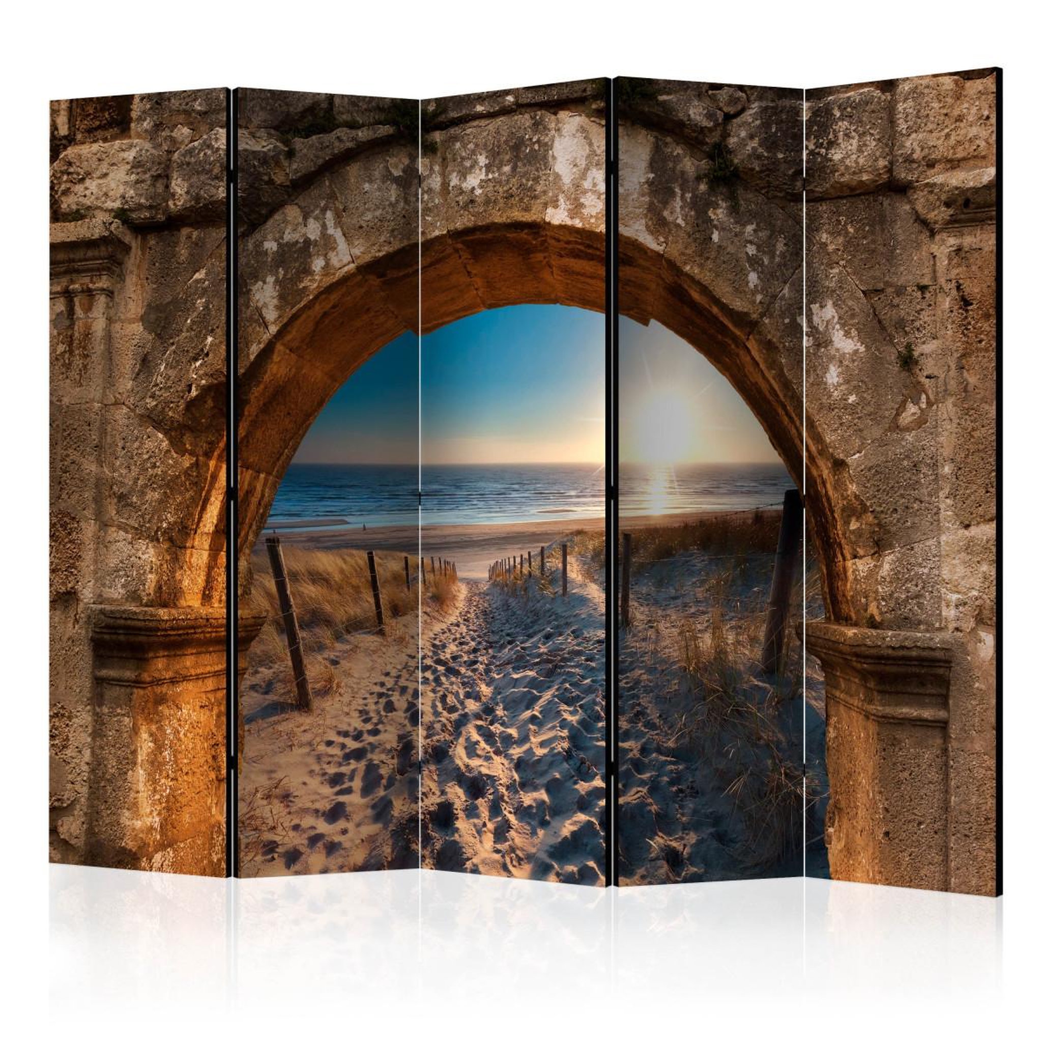 Paris Prix Paravent 5 volets  arch & beach  172x225cm