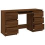 Voir la diapositive 5 : VIDAXL Bureau Chene marron 140x50x77 cm Bois d'ingenierie