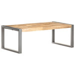 VIDAXL Table basse 110x60x40 cm Bois de manguier brut