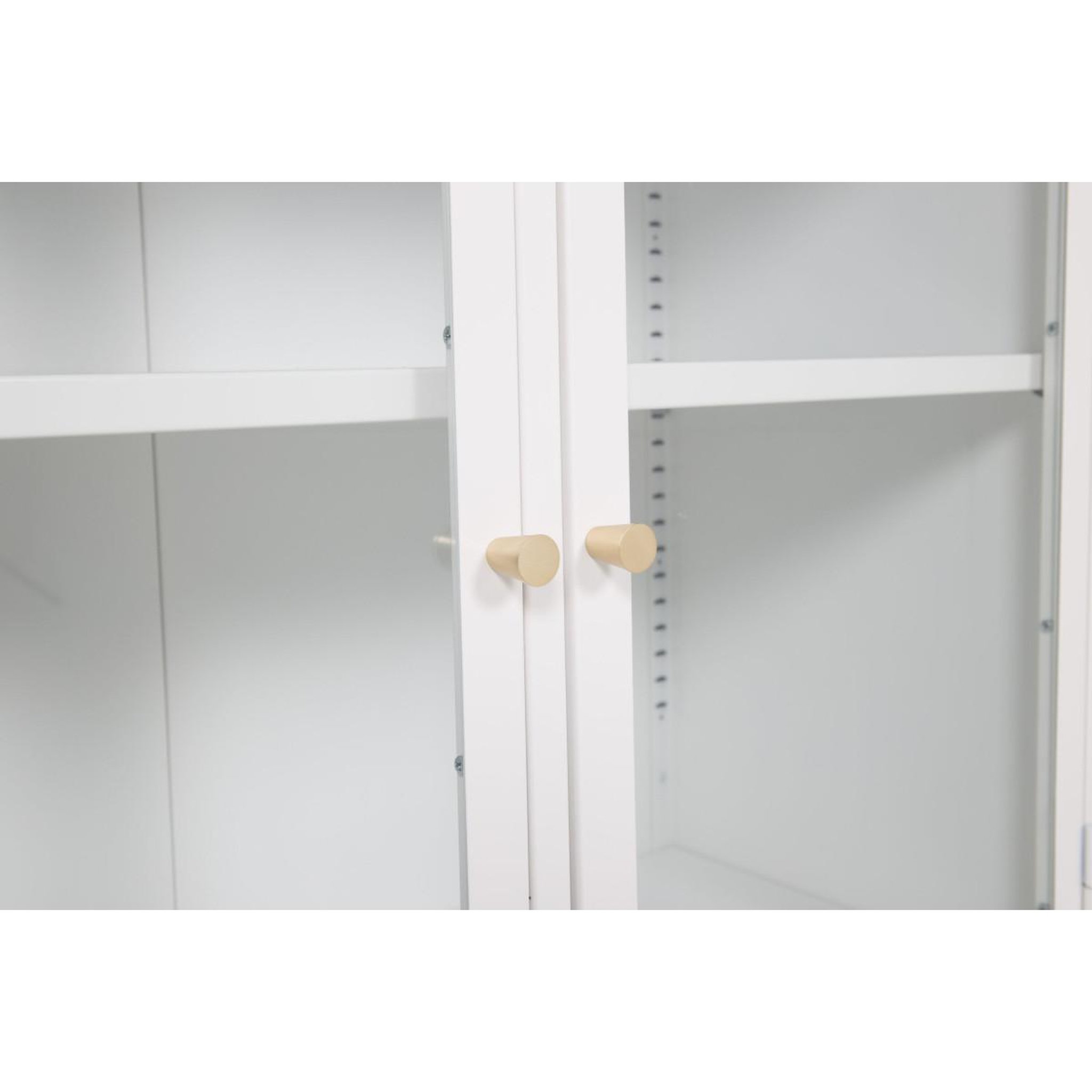 Voir la diapositive 3 : Paris Prix Vitrine 2 portes  bakal  85cm blanc