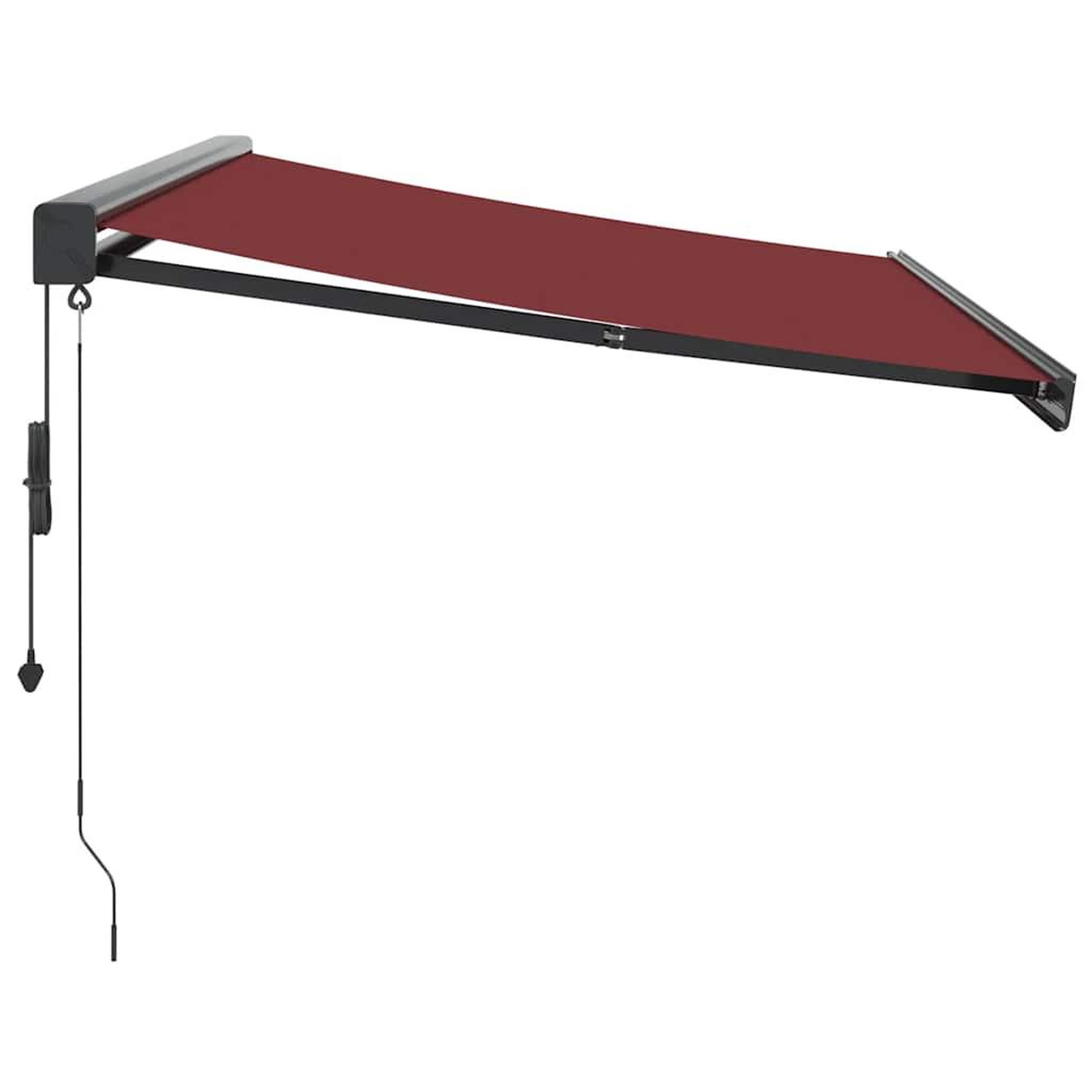Voir la diapositive 4 : VIDAXL Auvent retractable automatique bordeaux 350x250 cm