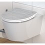 SCHUTTE SCHÜTTE Siege de toilette avec fermeture en douceur WHITE WAVE Blanc