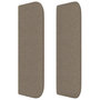 Voir la diapositive 4 : VIDAXL Tete de lit avec oreilles Taupe 163x16x78/88 cm Tissu
