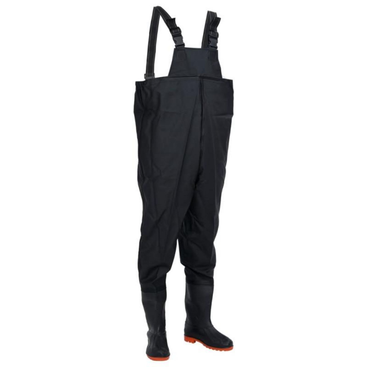 VIDAXL Cuissardes avec bottes noir taille 43